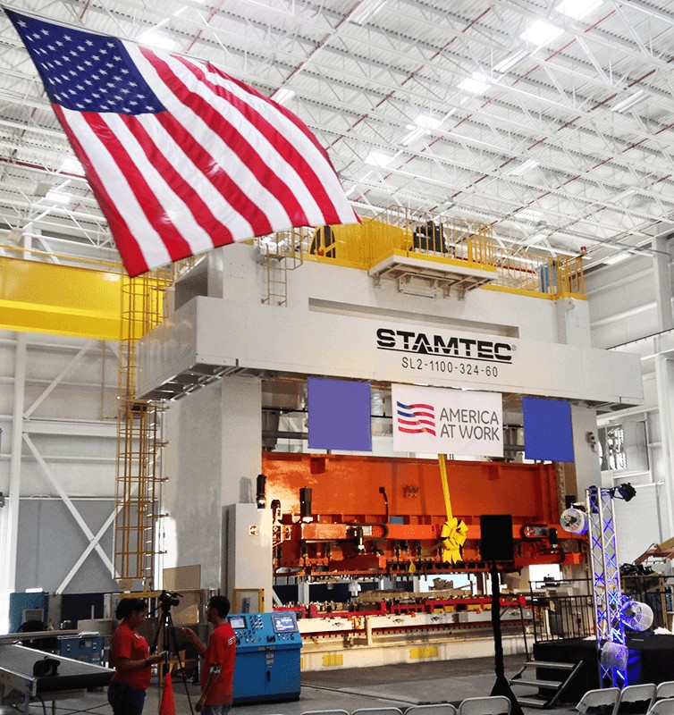 Stamtec’s 4-Point Mechanical Straight Sided Press